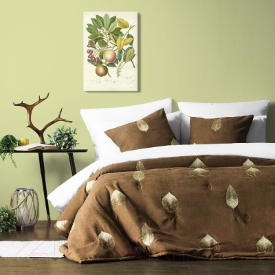 Набор текстиля для спальни Pasionaria Элис 230x250 с наволочками (коричневый)