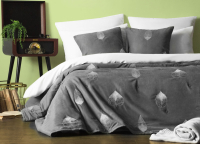 Набор текстиля для спальни Pasionaria Элис 160x220 с наволочками (темно-серый) - 