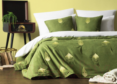 Набор текстиля для спальни Pasionaria Элис 160x220 с наволочками (травяной)