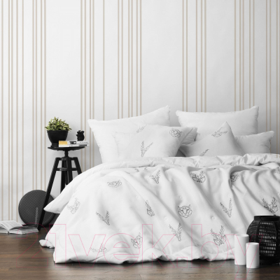 Набор текстиля для спальни Pasionaria Лука 160x220 с наволочками (белый)