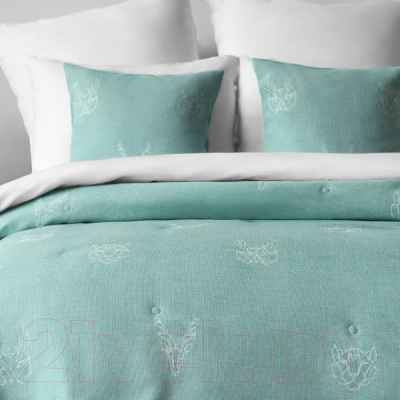 Набор текстиля для спальни Pasionaria Лука 160x220 с наволочками (голубой)