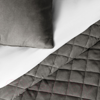 Набор текстиля для спальни Pasionaria Ким 160x220 с наволочками (темно-серый)