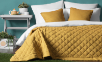 Набор текстиля для спальни Pasionaria Ким 160x220 с наволочками (горчичный) - 