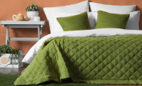Набор текстиля для спальни Pasionaria Ким 160x220 с наволочками (травяной) - 