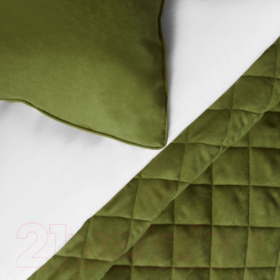 Набор текстиля для спальни Pasionaria Ким 160x220 с наволочками (травяной)