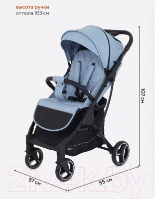 Детская прогулочная коляска MOWbaby Smart 2023 / MB101 (Blue)