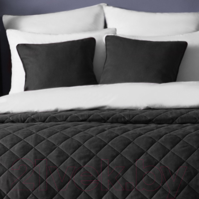 Набор текстиля для спальни Pasionaria Ким 160x220 с наволочками (черный)