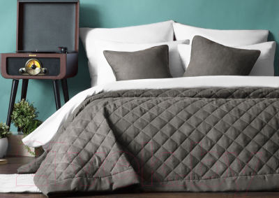 Набор текстиля для спальни Pasionaria Ким 230x250 с наволочками (темно-серый)