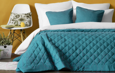 Набор текстиля для спальни Pasionaria Ким 230x250 с наволочками (бирюзовый)
