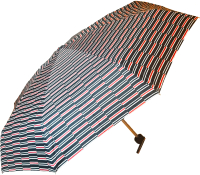 Зонт складной RST Umbrella Полоска ВУ-808 (черный) - 