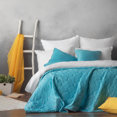 Набор текстиля для спальни Pasionaria Довер 230x250 с наволочками (голубой)
