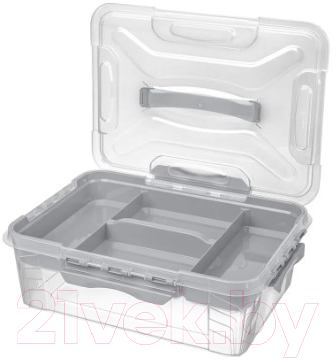 Ящик для хранения Econova Grand Box / 433224330 (10л, светло-серый)