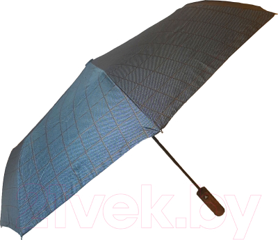 Зонт складной RST Umbrella Клетка 3907A (черный/желтый)