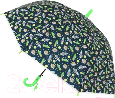 Зонт-трость RST Umbrella Космос 065 (зеленый)