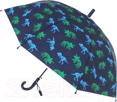 Зонт-трость RST Umbrella Динозавры 065 (синий)