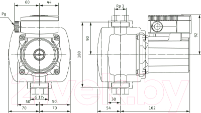 Циркуляционный насос Wilo TOP-Z 25/6 EM PN 6/10 (2045521)