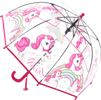 Зонт-трость RST Umbrella Единорог 058A (бордовый) - 