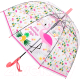Зонт-трость RST Umbrella Фламинго 060A (прозрачный/розовый) - 