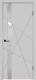 Дверь межкомнатная Velldoris Эмаль Scandi S 60x200 врезка (светло-серый/лакобель белый) - 