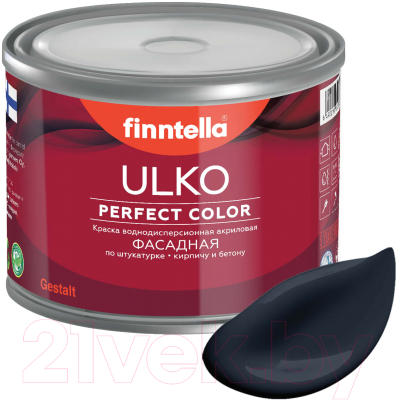 Краска Finntella Ulko Nevy / F-05-1-1-FL001 (900мл, темно-синий)