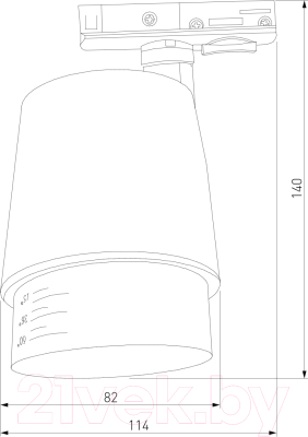 Трековый светильник Elektrostandard Cors 10W 4200K / 85513/01 (белый/серебристый)