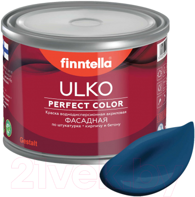 Краска Finntella Ulko Sininen Kuu / F-05-1-1-FL003 (900мл, лазурно-синий)