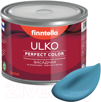 Краска Finntella Ulko Aihio / F-05-1-9-FL015 (9л, голубой)