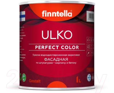 Краска Finntella Ulko Opaali / F-05-1-1-FL016 (900мл, голубой)