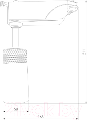 Трековый светильник Elektrostandard Riffe 9W 4200K / 85512/01 (черный жемчуг)