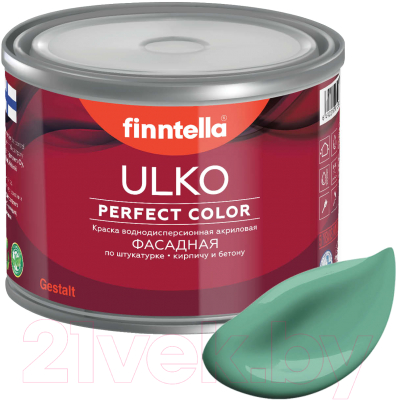 Краска Finntella Ulko Jade / F-05-1-9-FL036 (9л, бирюзовый)