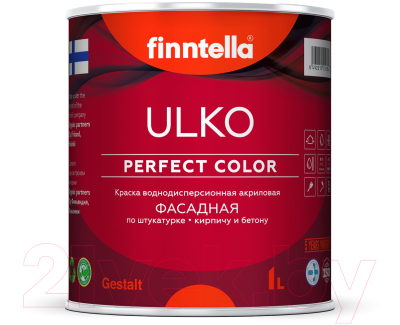 Краска Finntella Ulko Jade / F-05-1-1-FL036 (900мл, бирюзовый)