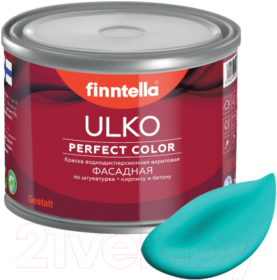 Краска Finntella Ulko Akvamariini / F-05-1-3-FL133 (2.7л, бирюзовый)