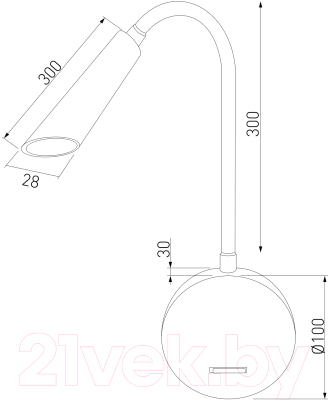 Бра Elektrostandard Stem 40120/LED (черный)