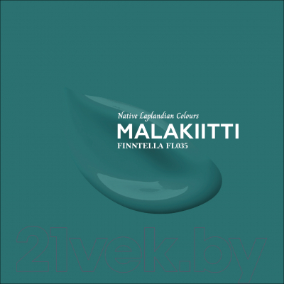 Краска Finntella Ulko Malakiitti / F-05-1-1-FL035 (900мл, темно-бирюзовый)