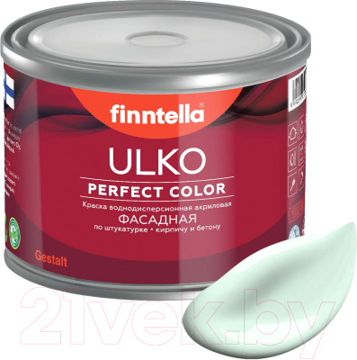 Краска Finntella Ulko Lintu / F-05-1-1-FL040 (900мл, бледно-бирюзовый)