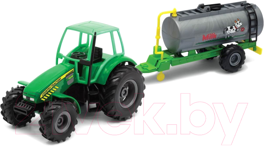 Трактор игрушечный Welly Трактор с цистерной / 99824W