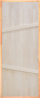 Деревянная дверь для бани Dlyabani На иглах Сорт А 80x160 / 400468 (массив липа, коробка хвоя) - 
