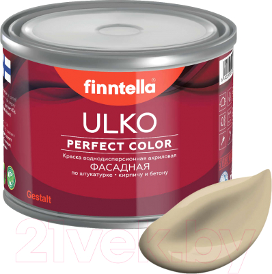 Краска Finntella Ulko Karamelli / F-05-1-3-FL068 (2.7л, песочный)