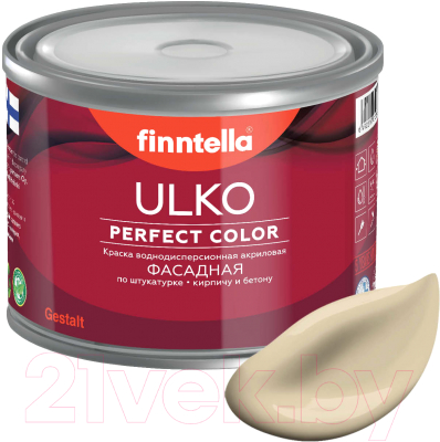 Краска Finntella Ulko Toffee / F-05-1-9-FL069 (9л, песочный)