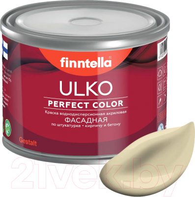 Краска Finntella Ulko Hiekka / F-05-1-1-FL070 (900мл, светло-песочный)