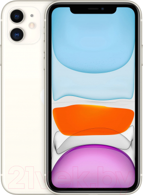 Смартфон Apple iPhone 11 64GB/2QMWLU2 восстановленный Breezy Грейд A+(Q)(белый)