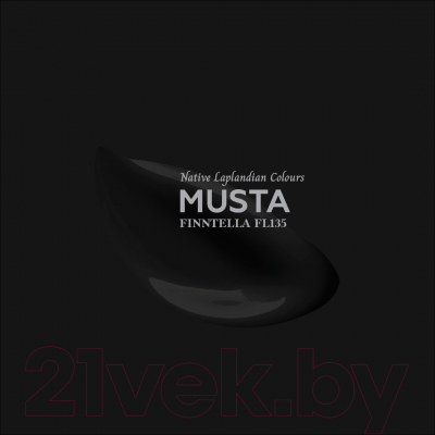 Краска Finntella Ulko Musta / F-05-1-1-FL135 (900мл, черный)