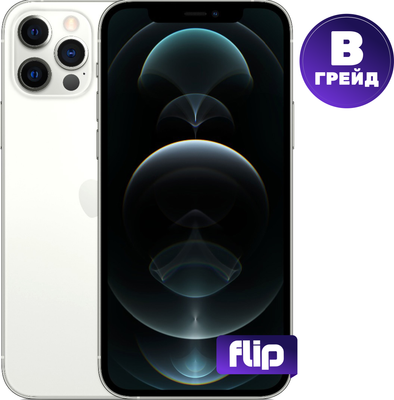 Смартфон восстановленный Apple iPhone 12 Pro 256GB Flip Грейд B (серебристый) - 
