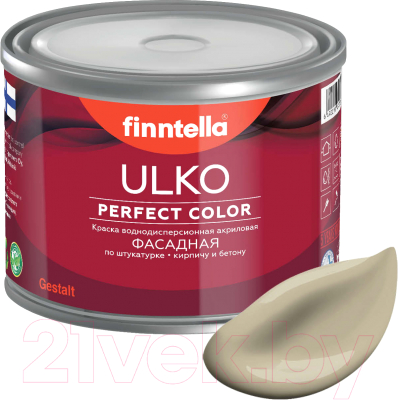 Краска Finntella Ulko Vuori / F-05-1-9-FL088 (9л, бежевый хаки)