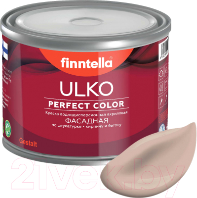 Краска Finntella Ulko Jauhe / F-05-1-1-FL102 (900мл, теплый бежевый)