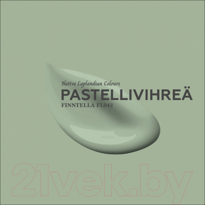 Краска Finntella Ulko Pastellivihrea / F-05-1-9-FL042 (9л, светло-зеленый хаки)