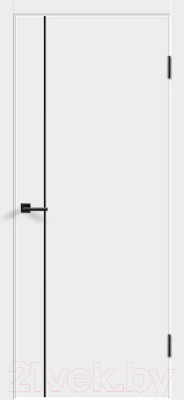 Дверь межкомнатная Velldoris Эмаль Flat M1 80x200 без врезки (белый)