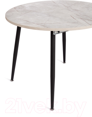 Обеденный стол Tetchair Veleta (агат серый/черный)