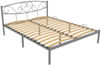 Двуспальная кровать Князев Мебель Магнолия МЯ.160.200.С/1 (серый муар) - 