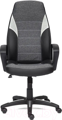 Кресло офисное Tetchair Inter кожзам/ткань (черный/серый/серый)